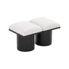 Meridian Furniture,Pavilion Boucle Fabric Bench - 4 of 4