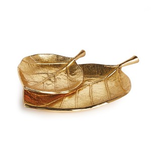 Plum & Post Rue Leaf Trays, Set Of 2 - 1 of 2