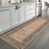 Vintage Washable Large Area Rug for Bedroom Living Room, Bordered Non Slip Floor Carpet for Dining Room, Retro Accent Throw Mat - 4 of 4