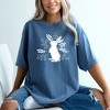 Simply Sage Market Women's Floral Bunny Short Sleeve Garment Dyed Tee - 2 of 3