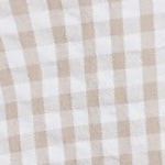 taupe gingham seersucker