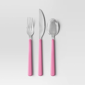 3pc Flatware Set Pale Raspberry - Room Essentials™ - 1 of 3