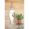 Vertical Fish Mirror with Rope Hanger 39.8"H – White Coastal Wall Mirror by Kalalou - 2 of 3