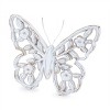 White Washed Floral Butterfly Décor (Set of 2) - 4 of 4