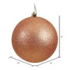 Vickerman Rose Gold Ball Ornament - 2 of 4