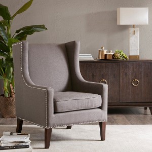CAVINAS Polyester Accent Chair with High Backrest and Birch Legs,Modern Upholstered Living Room Chairs,Reading Chairs for Living Room - 1 of 4