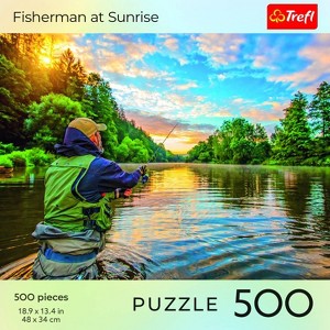 Trefl Nature Fisherman at Sunrise Jigsaw Puzzle - 500pc - 1 of 3