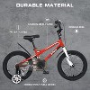 Costway 16 Inch Children's Bicycle with Removable Training Wheels Adjustable Seat Front Handbrake and Coaster Brake for  Age 3-8 Years Old Blue/Red - 4 of 4