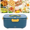 Angel Sar Electric Lunch Box, 2L Heated Lunch Box with Dual 304 Stainless Steel Compartments, Portable Food Warmer with Insulated Bag - 2 of 4
