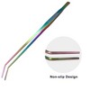 Unique Bargains Aquarium Tweezers Stainless Steel Tweezers for Plants Pets Multicolored 1Pcs - 3 of 4