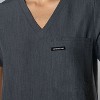 Members Only Women's Scrub Top With Double Chest And Pouch Pocket - 4 of 4