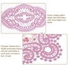 Unique Bargains Polyester Flexible Embroidery Vintage Pattern Washable Table Place Mats 2 Pcs - 3 of 4