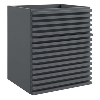 Modway Render 18Inch Wall-Mount Bathroom Vanity Cabinet