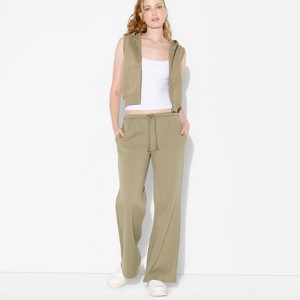 Women's Mid-Rise Wide Leg Sweatpants - Wild Fable™ - 1 of 3