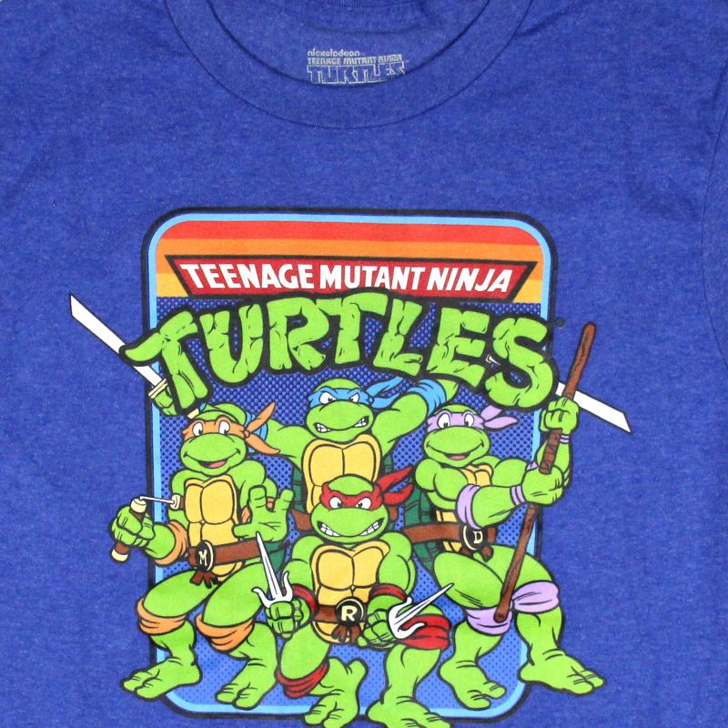 Teenage Mutant Ninja Turtles Men's TMNT Retro Cartoon Graphic T-Shirt, 5 of 6