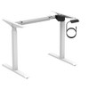 Monoprice Height Adjustable Sit-Stand Riser Table Desk Frame - White With Electric Single Motor, Compatible With Desktops From 39in-63in Wide - 2 of 4