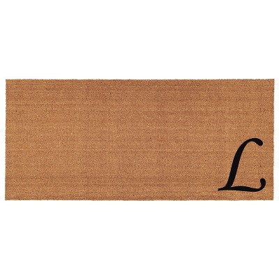 Calloway Mills 153622448L Urban Chic Monogram Doormat 2 ft. x 4 ft. (Letter L)