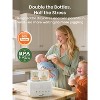 GROWNSY 10-in-1 Fast Bottle Warmer Accurate Temp Control, with LCD Display, Timer, Defrost, Sterili-zing, Keep 24H, Double Bottle Warmer - 3 of 4