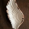 Slickblue Angel Wing Tray, Rustic White or Black Pewter Jewelry and Coin Holder for Nightstand or Dresser - 2 of 3
