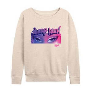 Women's - Bratz - Eyes Lightweight French Terry Wide Neck Long Sleeve Shirt - 1 of 4