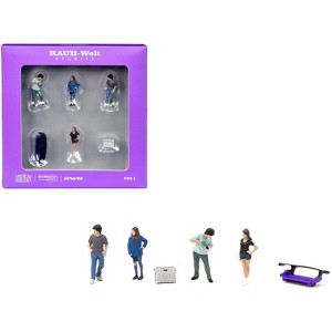 "RWB 1" 6 Piece Diecast Figure Set "RAUH-Welt Begriff" for 1/64 scale models by Tarmac Works & American Diorama - 1 of 3