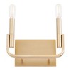 Quorum Lighting Tempo 2 - Light Sconce in  Aged Brass - 3 of 4