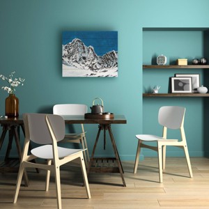 Trademark Fine Art Michael Willett Pristine Peaks II Wood Slat Art - 1 of 4