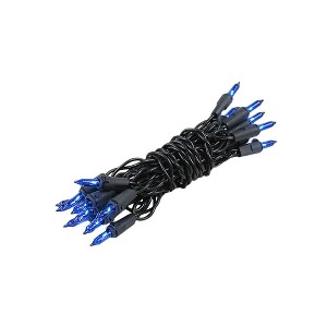 Novelty Lights 20 Light Incandescent Craft Mini Christmas String Lights Black Wire 8.5 feet - 1 of 3