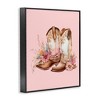 Stupell Industries Floral Pink Cowgirl Boots, 11" x 14" - 3 of 4
