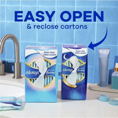 Always Infinity Regular Menstrual Pads - 60ct