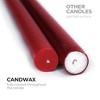 12 inch Taper Candles Set of 12 - Dripless and Smokeless Candle Unscented - Slow Burning Candle Sticks Are Perfect As Thanksgiving Taper Candles - 2 of 4