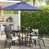 9' Round Solar Outdoor Patio Market Umbrella with Black Pole - Threshold™ - 2 of 4
