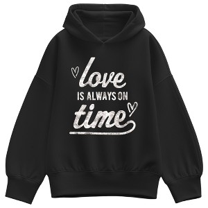 トップス Diante PIGMENT MESSAGE SWEAT HOODIE Women's - Instant Message - Love is Always on Time Oversized