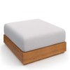 Modway Tahoe Outdoor Patio Acacia Wood Ottoman - 3 of 4