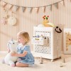 Costway Collapsible Laundry Basket Movable Laundry Cart with Side Basket, Lockable Wheels - 4 of 4