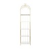 Glam Metal and Marble Shelving Unit Gold - Olivia & May: 5-Tier, No Assembly, Novelty Design - 3 of 4
