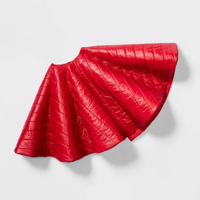 48in Puffer Christmas Tree Skirt Red - Wondershop™
