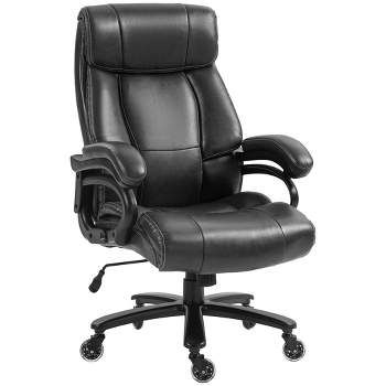 Vinsetto 400lbs Executive Office Chair for Big and Tall, PU Leather Computer Desk Chair with Adjustable Height, Swivel Wheels