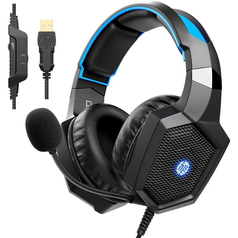 HP Wired Stereo Gaming Headset with Mic, 1 of 8