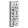 Stupell Industries Find Self In Sea Phrase, 10" x 24" - 3 of 4