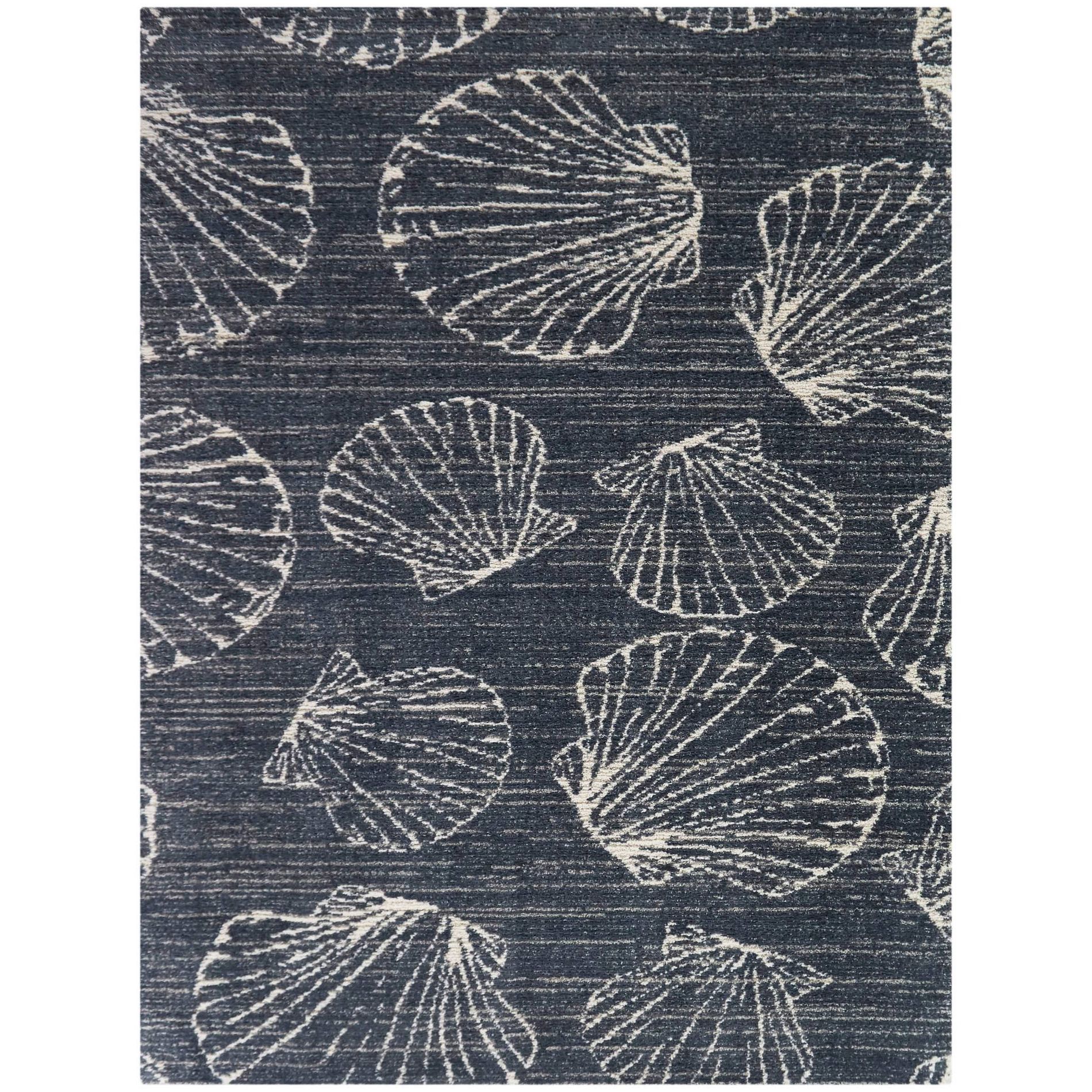 5'3"x7' Scallop Coastal Novelty Rug Blue - Balta Rugs