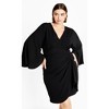 Women's Plus Size Malani Dress - black | CITY CHIC - 3 of 4
