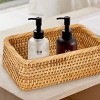 Aoibox Natural Rectangular Rattan Storage Baskets Set of 3, Hand Woven Food & Fruit Serving Baskets, Wicker Organizer for Living Room, Bedroom,Kitchen - 4 of 4