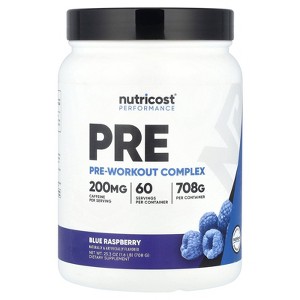 Nutricost Performance, Pre-Workout Complex, Blue Raspberry, 1.6 lb (708 g) - 1 of 2