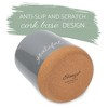 Elanze Designs Grateful Grey X-Large Cork Bottom, Kitchen Counter, Ceramic Stoneware, Coffee, Tea and Hot Chocolate, Machine Brewing, K Capsule Pod - 3 of 4