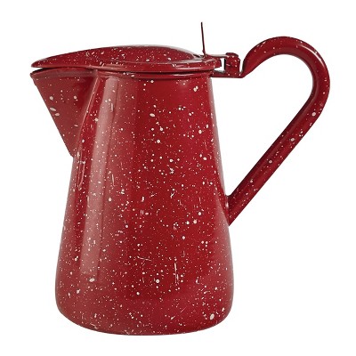Park Designs Granite Enamelware Pitcher with Lid - Red
