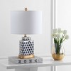 Alisha Table Lamp - 21.5 Inch Height - TBL4102 - Black/White - Safavieh - 2 of 4
