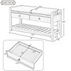 Zeus & Ruta Multipurpose Entryway Storage Bench with Cushioned Seat, Drawers & Shoe Rack - 4 of 4