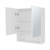 GlasFlength Decorative Wall Mirrors Bathroom Decor Cabinet Accent Mirror Vanity Mirrors Open Shelves for Bathroom Wall, White, 19.7"*5.9"*23.3" - 4 of 4