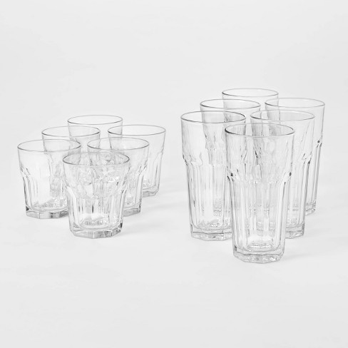 YIELD Double-Walled Glass Tumblers, Set of 2, Tall or Short Sizes